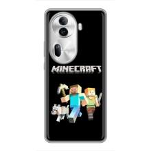 Чехол Майнкрафт на Oppo Reno 11 Pro 5G (AlphaPrint) Minecraft
