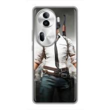 Силиконовый чехол с картинкой "Герой Pubg" на Oppo Reno 11 Pro 5G – Пабг