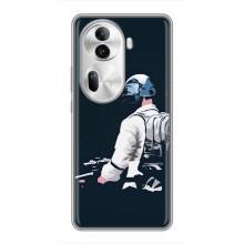 Силиконовый чехол с картинкой "Герой Pubg" на Oppo Reno 11 Pro 5G – В экиперовке