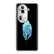 Чохол з картинками на чорному фоні для Oppo Reno 11 Pro 5G – Листя