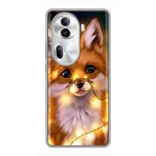 Чохол з Лисичкою для Oppo Reno 11 Pro 5G – Новорічне лисеня