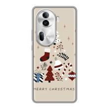 Чехол Санта Клаус для Oppo Reno 11 Pro 5G (Merry Christmas)