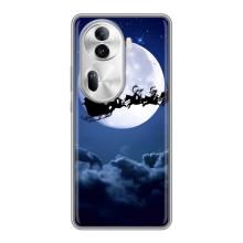 Чехол Санта Клаус для Oppo Reno 11 Pro 5G (Санта - луна)
