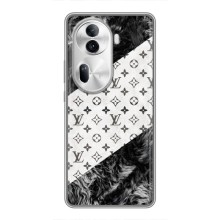 Чохол Стиль Louis Vuitton на Oppo Reno 11 Pro 5G (LV на білому)