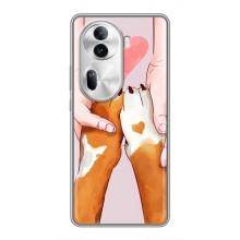 Чехол (ТПУ) Милые собачки для Oppo Reno 11 Pro 5G (Любовь к собакам)