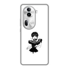 Чехлы Венсдей на Oppo Reno 11 Pro 5G Уэнсдей (AlphaPrint) (танец Уэнздей)