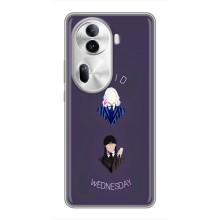 Чехлы Венсдей на Oppo Reno 11 Pro 5G Уэнсдей (AlphaPrint) (Уэнздей и подруга)