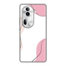 Чехол цветочный дизайн для Oppo Reno 11 Pro 5G – Розовый фон