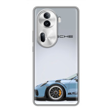 Чохол з авто Порше для Oppo Reno 11 Pro 5G – Блакитний Порше