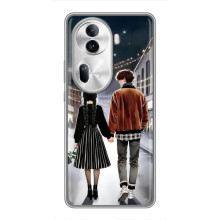 Чехол с дизайном Венздей 2 на Oppo Reno 11 Pro 5G – Уэнсдей и Тайлер