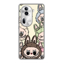 Чехол с Лабубу на Oppo Reno 11 Pro 5G – Коллаж Лабубу