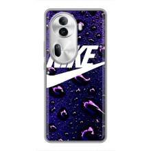 Чехол с логотипом Найк на Oppo Reno 11 Pro 5G (Найк на фиолетовом)