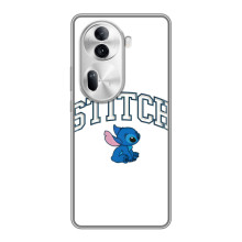 Чехол с принтом Стич на Oppo Reno 11 Pro 5G (Стич лого)