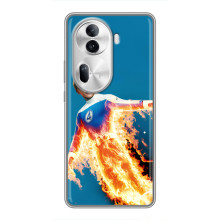 Чехол с принтом Фантастическая четверка для Oppo Reno 11 Pro 5G – Человек-Факел