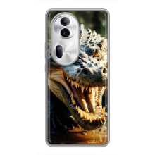 Чехол с картинкой «Хищники» для Oppo Reno 11 Pro 5G – Крокодил