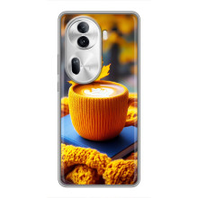 Чехол с уникальным дизайном «Осень с кофе» для Oppo Reno 11 Pro 5G – Кофе с жёлтым