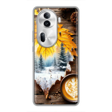 Чехол с уникальным дизайном «Осень с кофе» для Oppo Reno 11 Pro 5G – Осенне-зимнее кофе