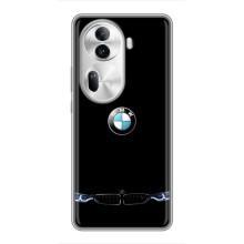 Силиконовый бампер с картинкой машины на Oppo Reno 11 Pro 5G (Черный BMW)