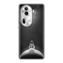 Силиконовый Чехол с принтом "Космонавты" на Oppo Reno 11 Pro 5G – Космонавт романтик