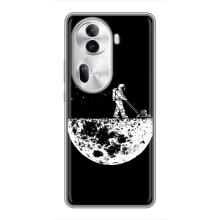 Силиконовый Чехол с принтом "Космонавты" на Oppo Reno 11 Pro 5G – Космонавт