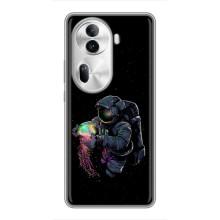 Силиконовый Чехол с принтом "Космонавты" на Oppo Reno 11 Pro 5G – В руках земля