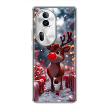 Яскравий чохол для Oppo Reno 11 Pro 5G з Зимові Оленята (Олень серед подарунків)
