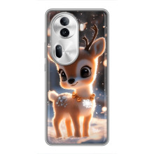 Яскравий чохол для Oppo Reno 11 Pro 5G з Зимові Оленята (Оленятко)