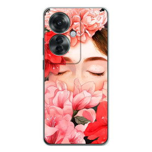 Чехлы (ART) Цветы на OPPO Reno 11F (VPrint)