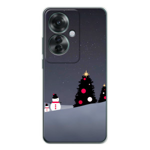 Чехлы на Новый Год OPPO Reno 11F – Снеговички