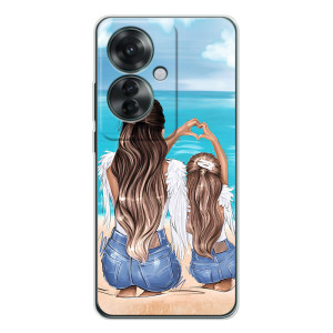 Чехол с печатью для OPPO Reno 11F - (Мама с ребенком) (AlphaPrint)