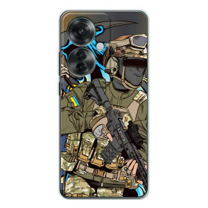 Чехлы с картинкой ЗСУ для OPPO Reno 11F (AlphaPrint)