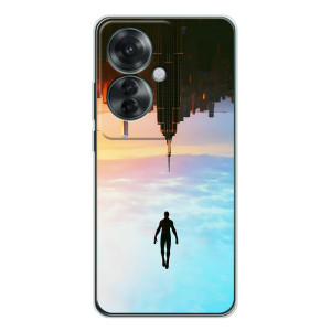 Чехол с человеком пауком для OPPO Reno 11F - (AlphaPrint)