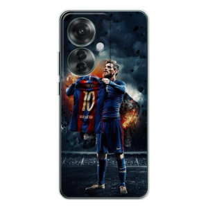 Чехол Месси футболист для OPPO Reno 11F – Месси с футболкой