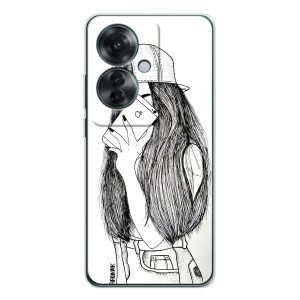 Чехол с печатью для OPPO Reno 11F - (Мода) (AlphaPrint)