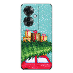Чехол Новогодняя Елка на OPPO Reno 11F (Новогодние подарки)