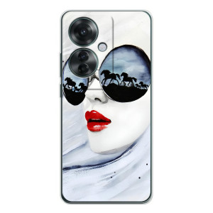 Чехол с картинкой Модные Девчонки OPPO Reno 11F (Любительница коней)