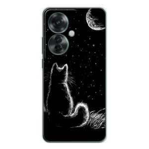 Чохол з принтом для OPPO Reno 11F (AlphaPrint) Модні коти