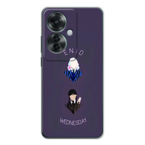 Чехлы Венсдей на OPPO Reno 11F Уэнсдей (AlphaPrint)
