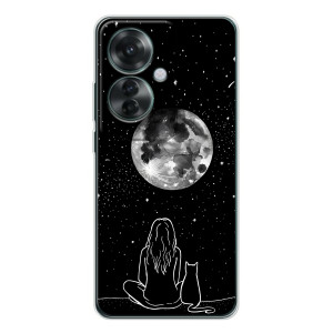 Чохол з малюнком кіт на OPPO Reno 11F