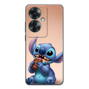 Чехол с рисунком Стич для OPPO Reno 11F – Стич с шоколадом