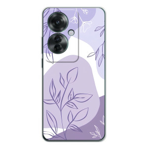 Силконовий чохол з принтом в квітах на OPPO Reno 11F