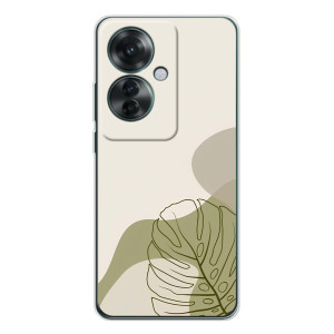 Силконовий чохол з принтом в квітах на OPPO Reno 11F