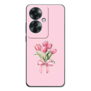 Чохол з розовим принтом для OPPO Reno 11F