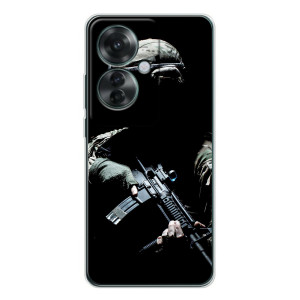 Чехол с украинским воином на OPPO Reno 11F – Украинский снайпер