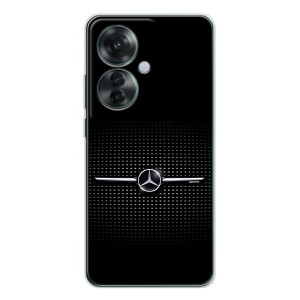 Силиконовый бампер с картинкой машины на OPPO Reno 11F (Mercedes)