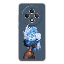 Чехлы (ART) Цветы на OPPO Reno 12 F (VPrint) (Квіти на голові)