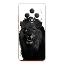 Чохли з картинкою животних OPPO Reno 12 F (Чорний ЛЕВ)