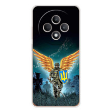 Чехлы с картинкой ЗСУ для OPPO Reno 12 F (AlphaPrint) (Солдат ЗСУ)