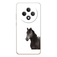 Чехлы с Лошадью дляOPPO Reno 12 F (VPrint) (Чорний кінь)