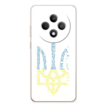 Чехлы для OPPO Reno 12 F  Укр. Символика (AlphaPrint) (Герб из букв)